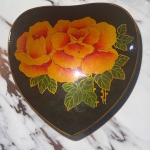 Vintage heart trinket box